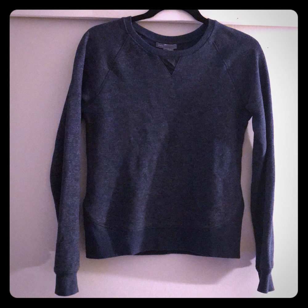 Vince Crewneck Sweatshirt Heathered Navy Girls XL
